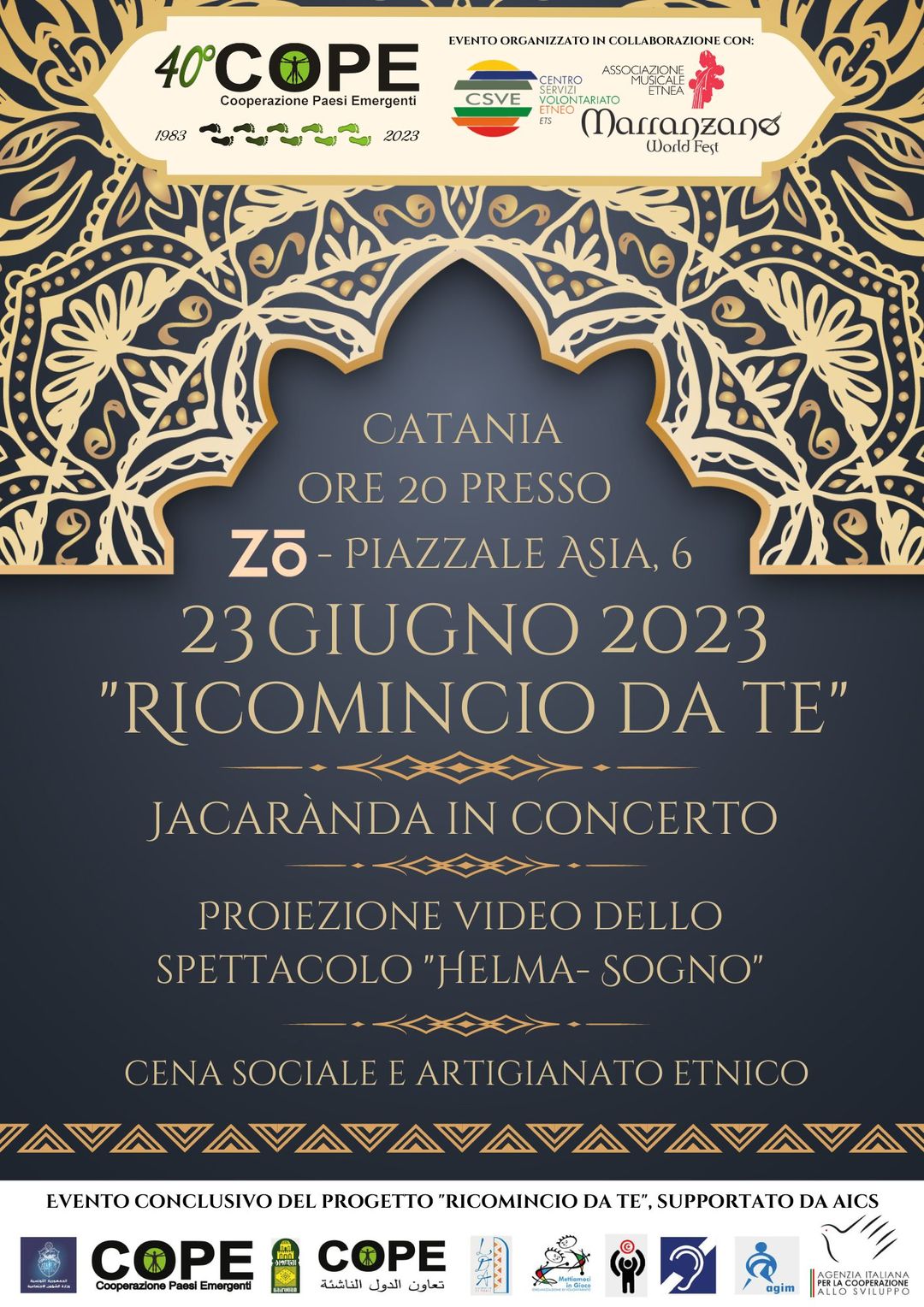 RICOMINCIO DA TE, LA FESTA ESTIVA DEL COPE