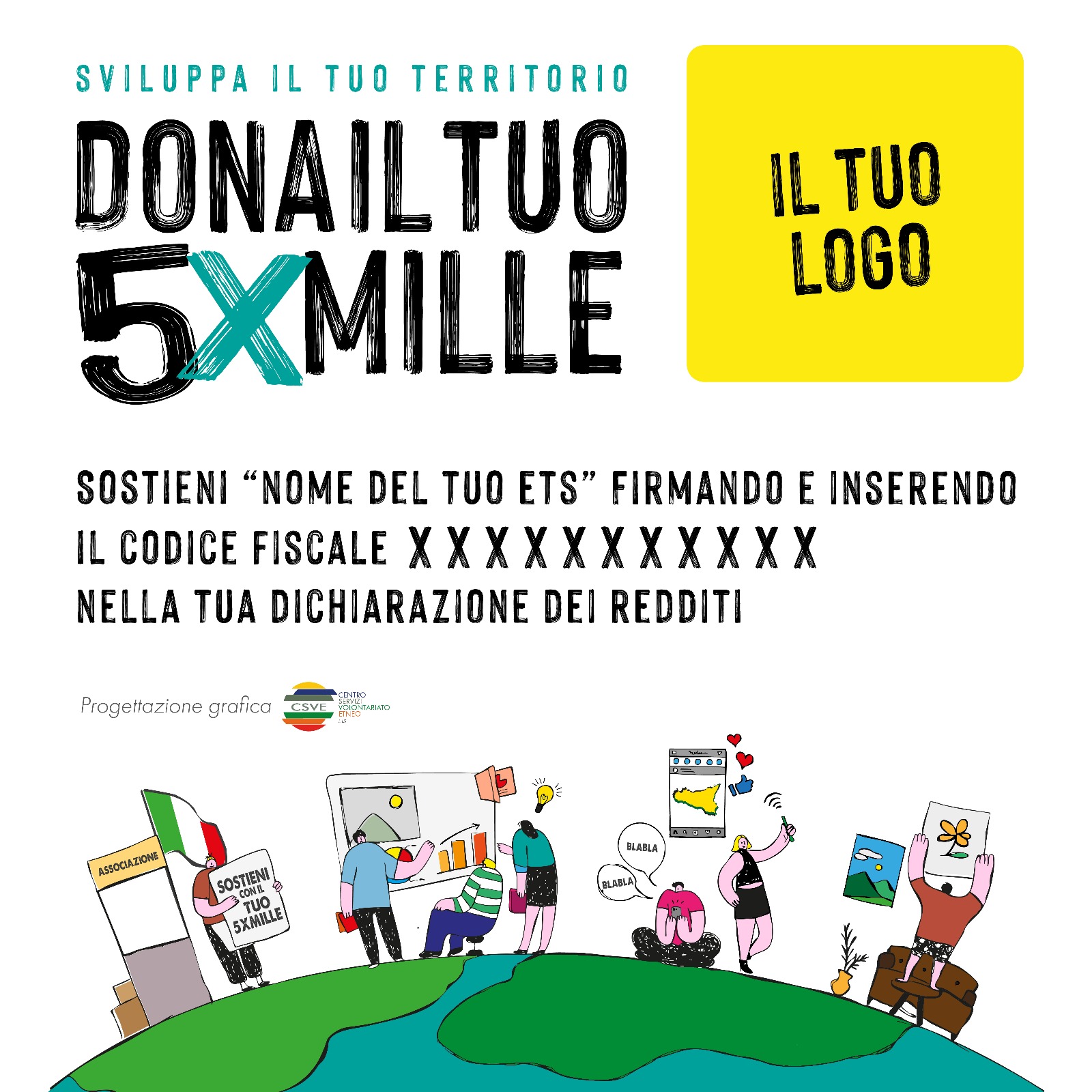 5X1000: SERVIZIO GRAFICO PERSONALIZZATO PER GLI ETS