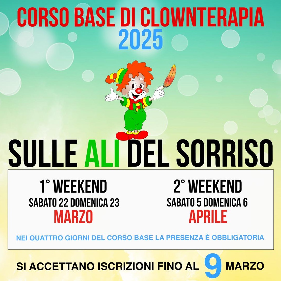 Sulle ali del Sorriso organizza un corso di Clown Terapia