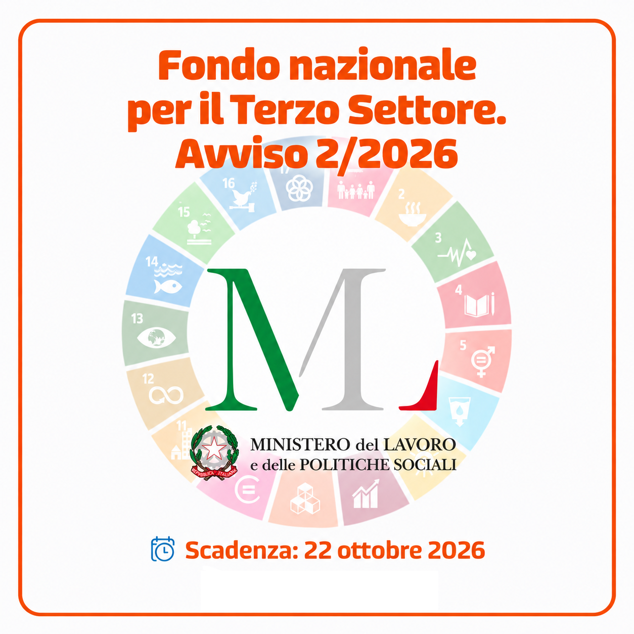 Avviso n. 2/2026 - Finanziamento di progetti e iniziative di rilevanza nazionale nel Terzo Settore