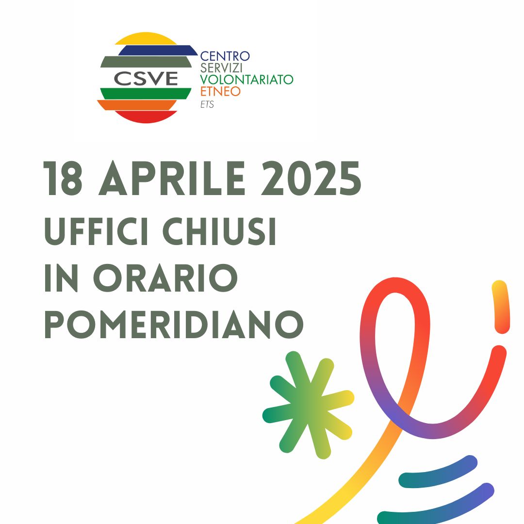 Chiusura uffici pomeriggio del 18 aprile