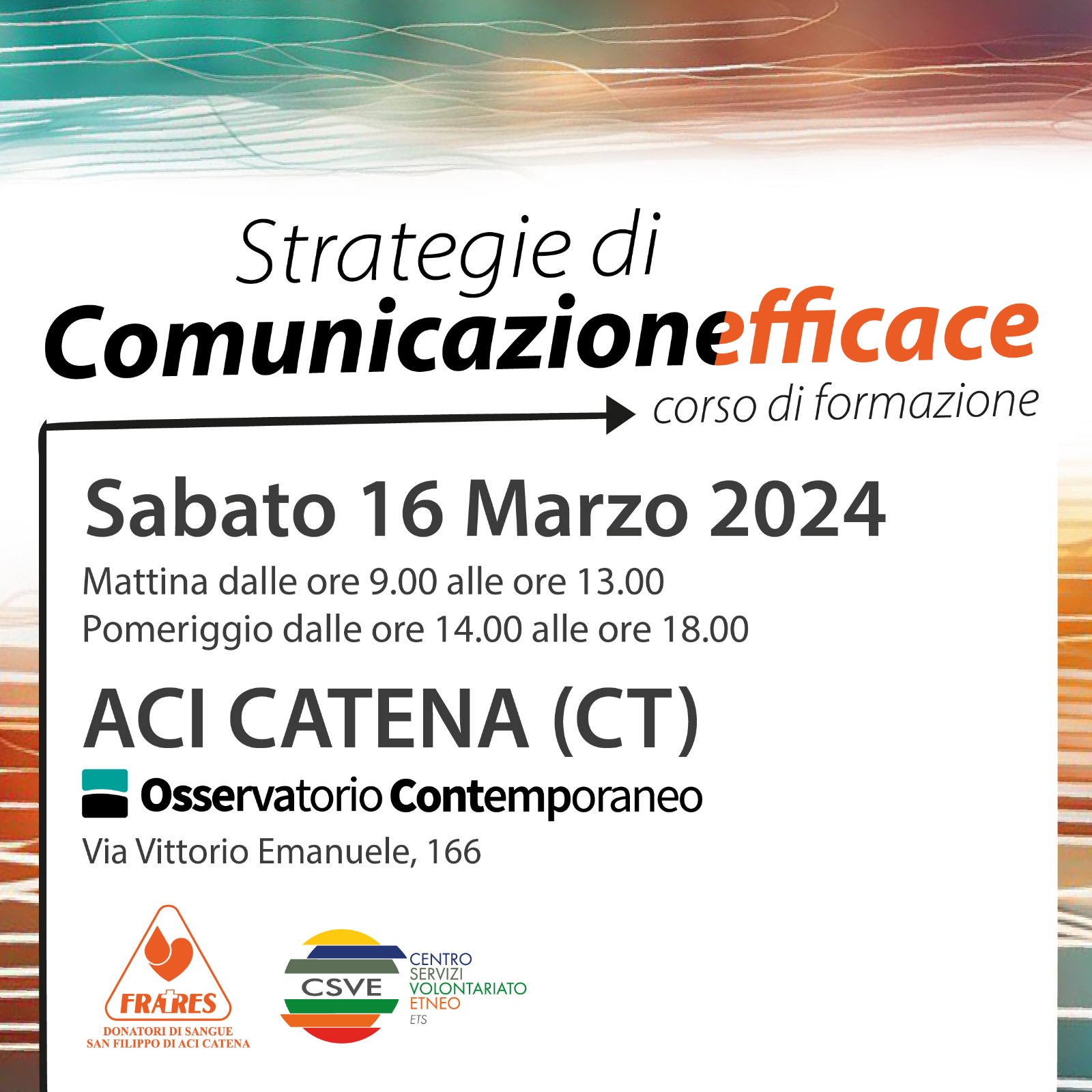 Corso sulla comunicazione efficace per la Fratres di Aci Catena