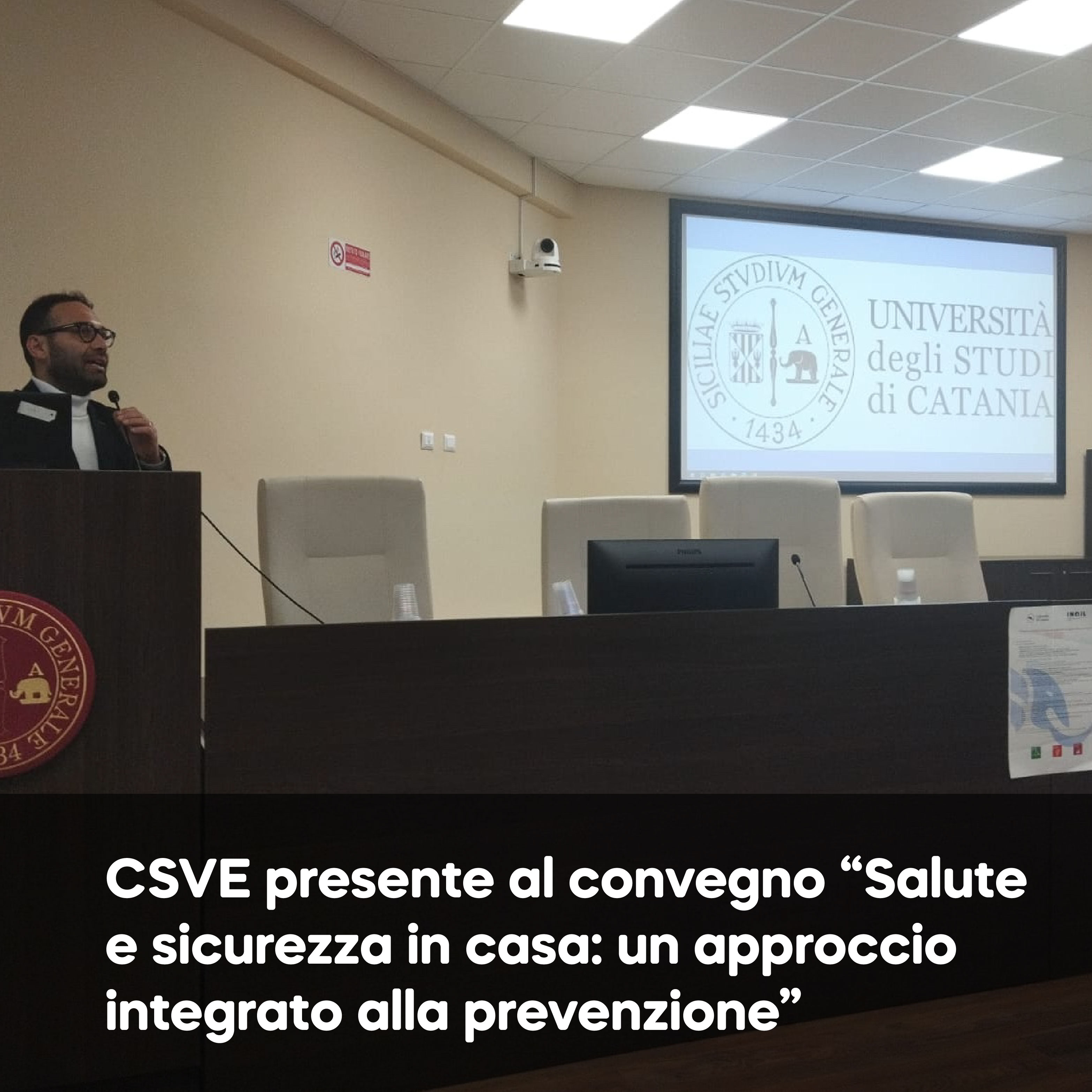 CSVE presente al convegno di INAIL e UNICT