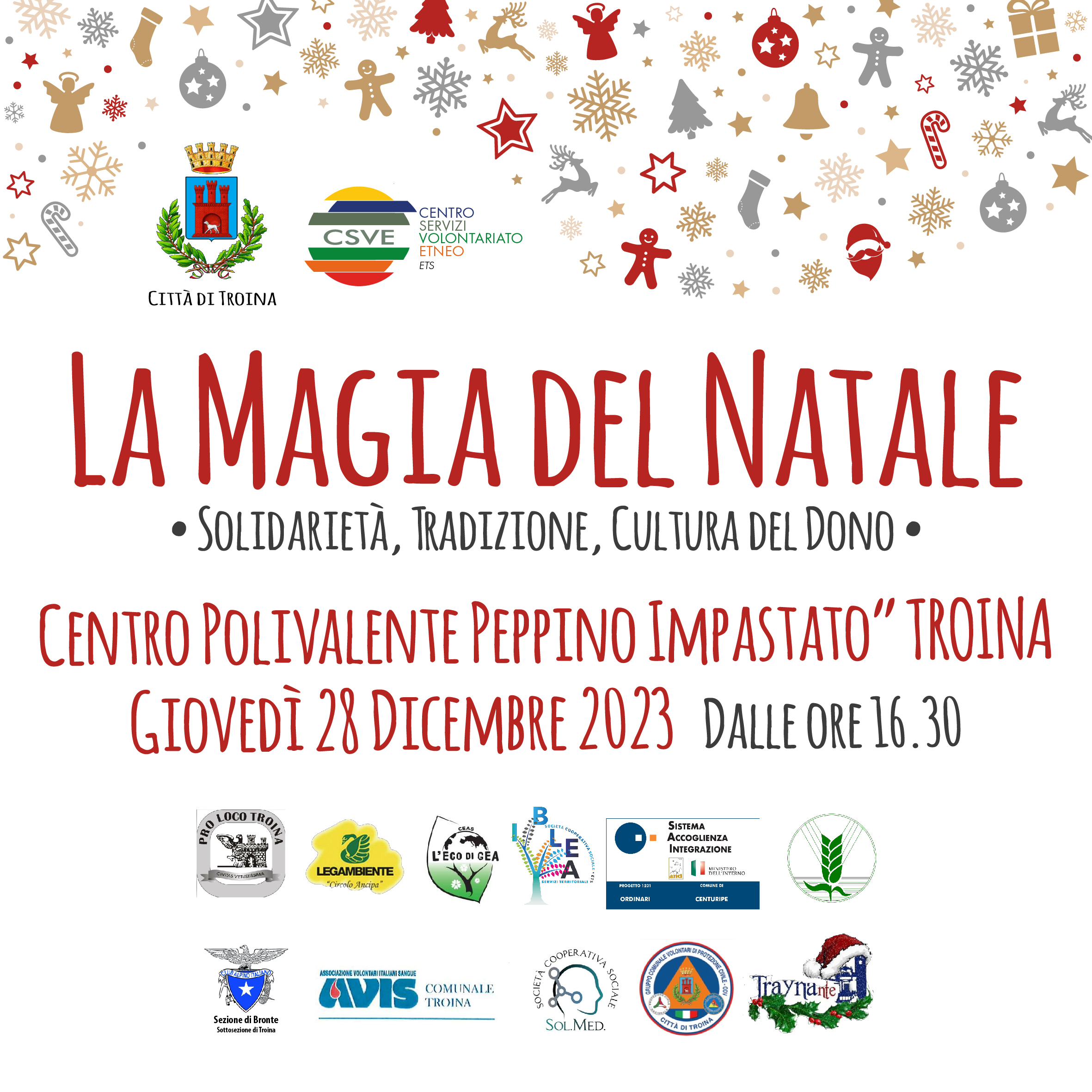 LA MAGIA DEL NATALE CON I VOLONTARI DI TROINA