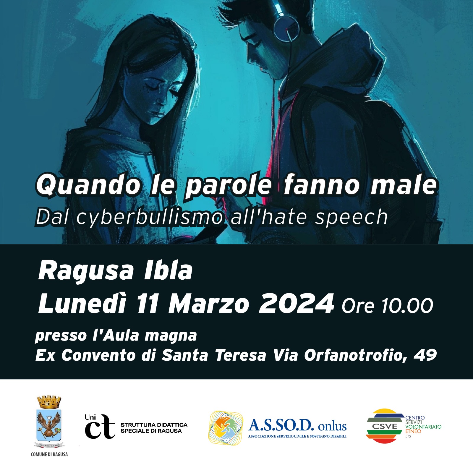 Conferenza a Ragusa sul Cyberbullismo lunedì 11 Marzo