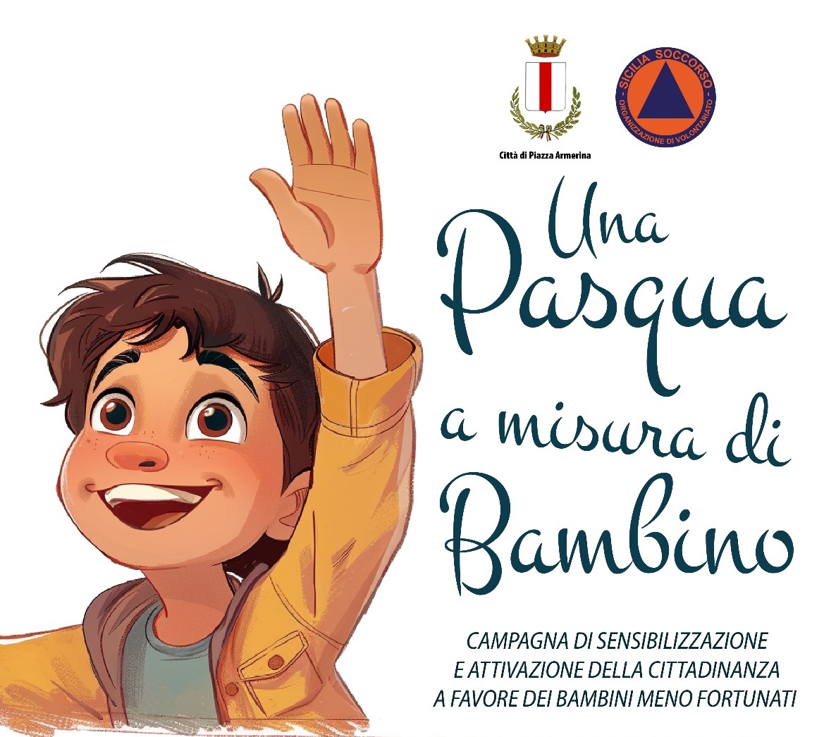 Una Pasqua a Misura di Bambino, i volontari a Piazza Armerina