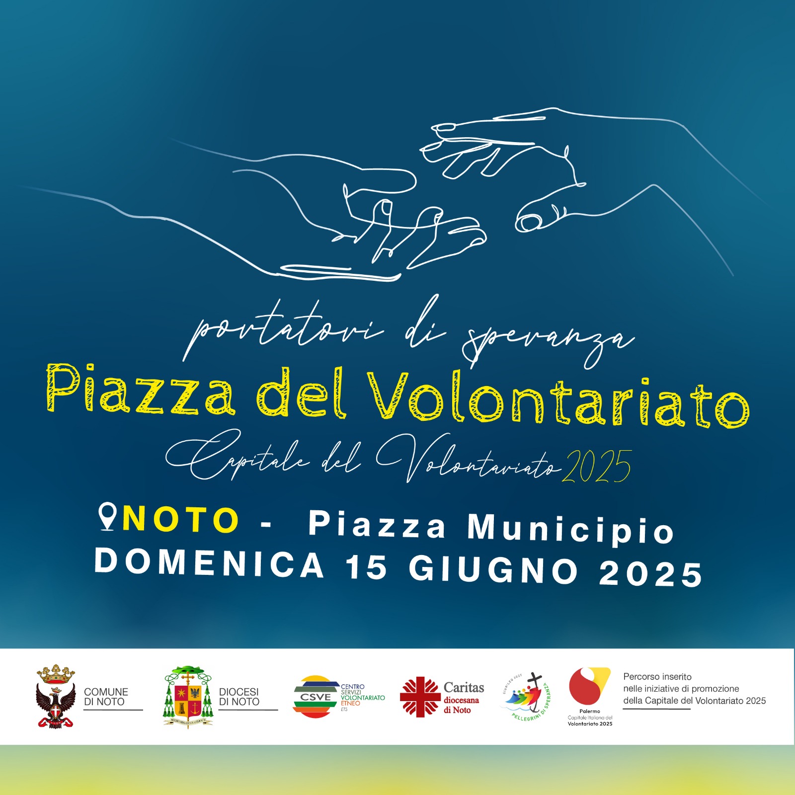 Domenica 15 giugno Piazza del Volontariato a Noto