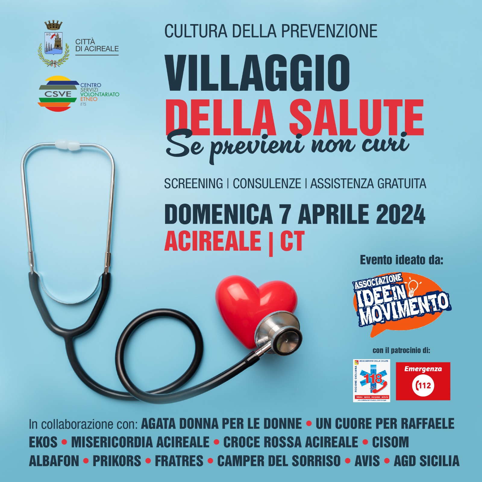 “Se previeni non curi” Villaggio della salute ad Acireale (CT)