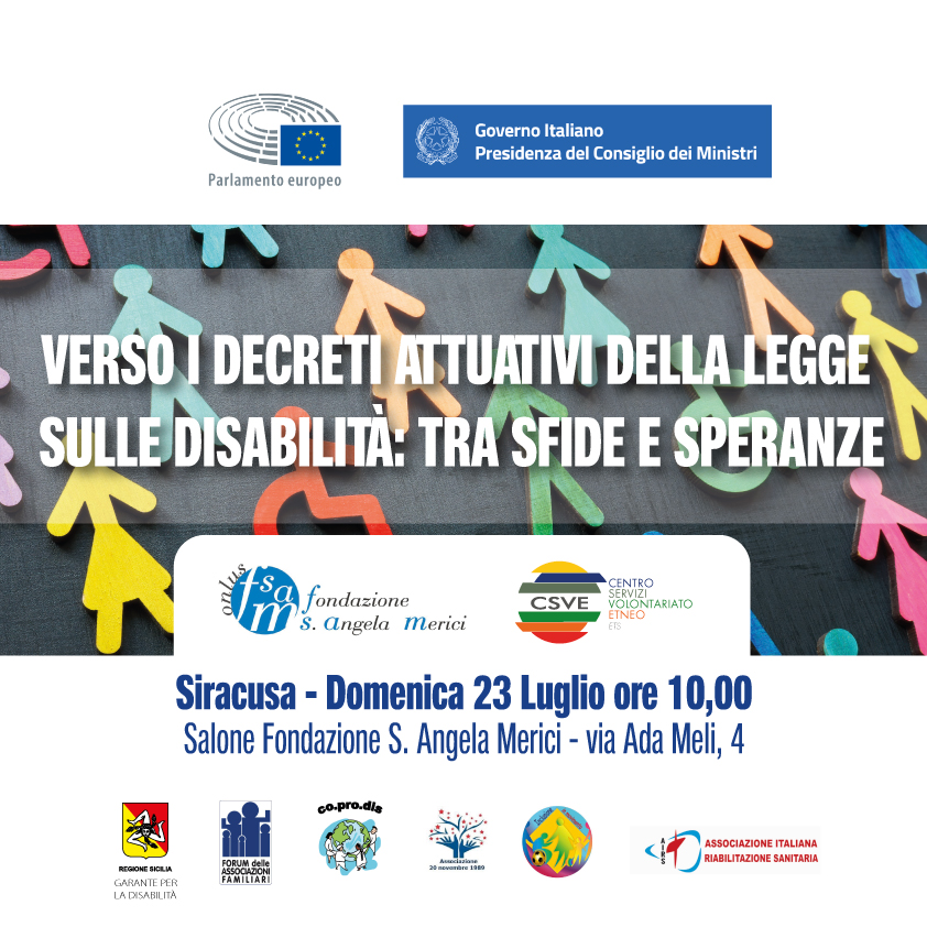 VERSO I DECRETI ATTUATIVI DELLA LEGGE SULLE DISABILITÀ - INCONTRO CON IL MINISTRO LOCATELLI