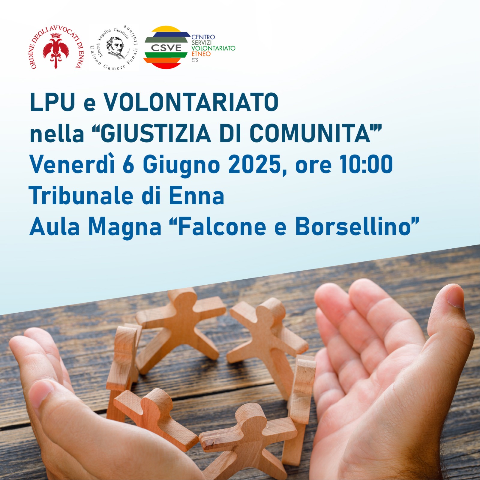 Enna, incontro su Giustizia di Comunità e Volontariato