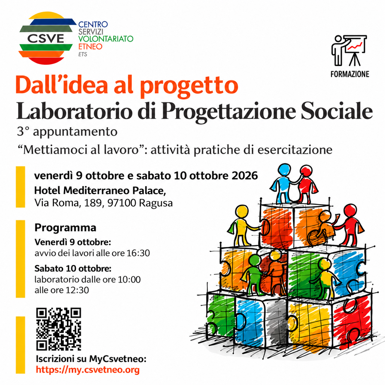 Ragusa: nuova data per il laboratorio "Dall'idea al progetto"