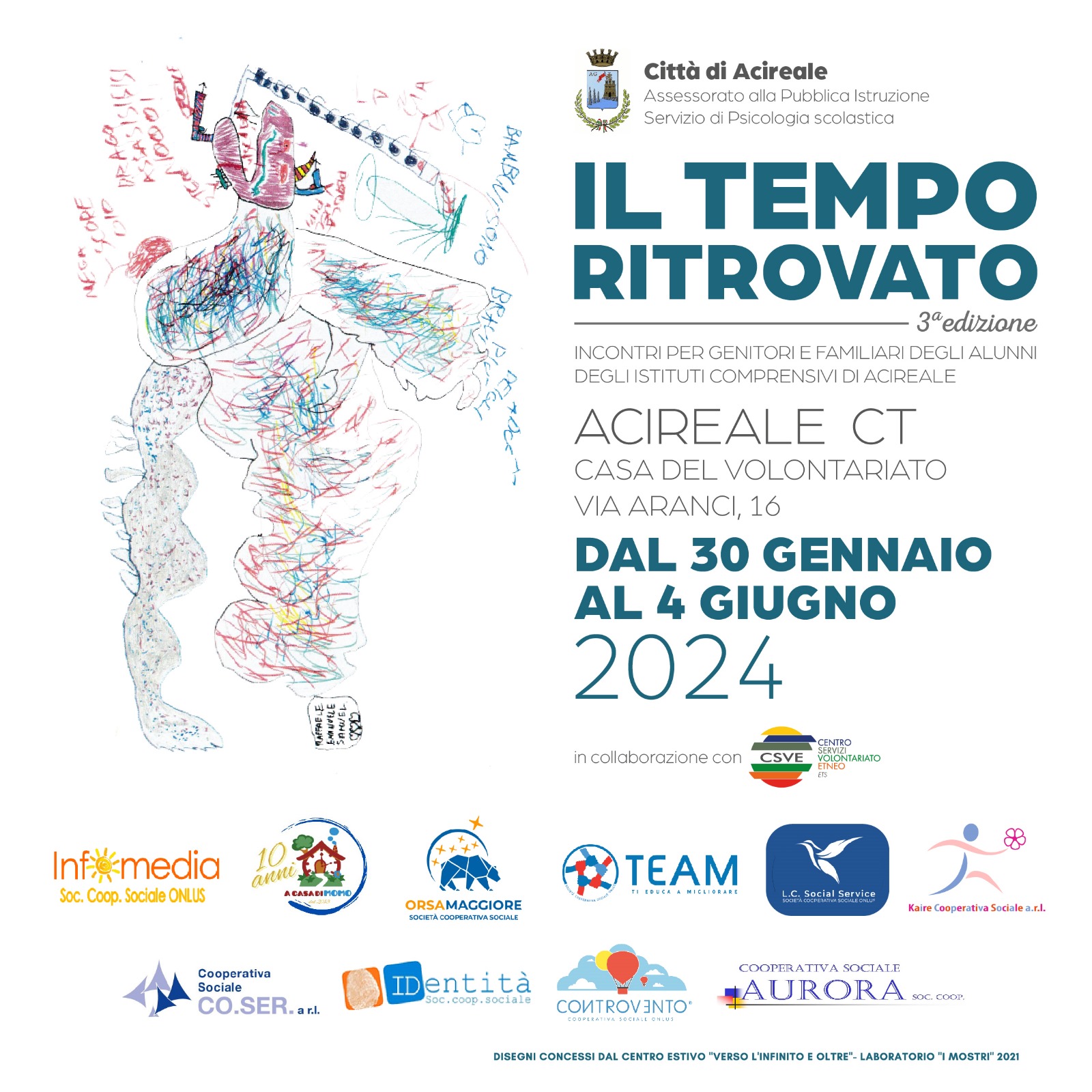 IL TEMPO RITROVATO: CICLO DI INCONTRI PER GENITORI ALLA CASA DEL VOLONTARIATO